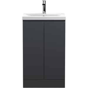 Hudson Reed Urban 510mm Free-standing Single Vanity Unit Satin Anthracite 850mm H X 510mm W X 390mm D Hudson Reed Urban 510mm Free-standing Single Vanity Unit Satin Anthracite 850mm H X 510mm W X 390mm D