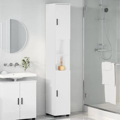17 Stories Bathroom Tall Cabinet Black 30 X 35 X 192 Cm Engineered Wood High Gloss White 192cm H X 30cm W X 35cm D 17 Stories Bathroom Tall Cabinet Black 30 X 35 X 192 Cm Engineered Wood High Gloss White 192cm H X 30cm W X 35cm D