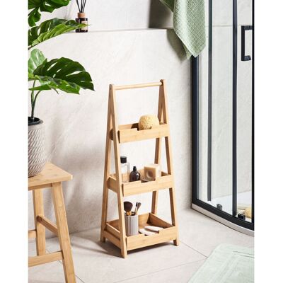 17 Stories ALERCE Bamboo Freestanding Bathroom Shelves Natural 78cm H X 30cm W X 25cm D 17 Stories ALERCE Bamboo Freestanding Bathroom Shelves Natural 78cm H X 30cm W X 25cm D