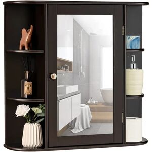 Latitude Run Lilyiana 65Cm W x 64Cm H x 17Cm D Bathroom Storage Furniture Set brown 64.0 H x 65.0 W x 17.0 D cm