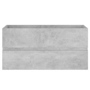 Ebern Designs Dellen 90Cm Wall Mounted Single Bathroom Vanity Base Only gray 45.0 H x 90.0 W x 38.5 D cm