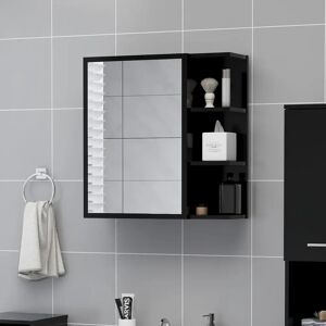 Ebern Designs Adiza Bathroom Cabinet black 64.0 H x 62.5 W x 20.5 D cm