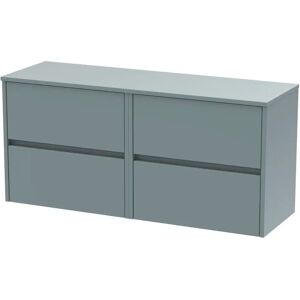 Hudson Reed 120cm Wall Mounted Double Bathroom Vanity Base Only gray 39.0 H x 120.0 W x 55.7 D cm