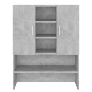 Ebern Designs Awan 70.5Cm W x 90Cm H x 25.5Cm D Solid Wood Tall Bathroom Cabinet gray 90.0 H x 70.51 W x 25.5 D cm