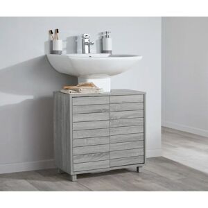 Ebern Designs Ernestas 60Cm Single Bathroom Vanity Base Only in Grey gray 60.0 H x 60.0 W x 30.0 D cm