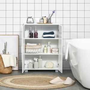 Ebern Designs Modern Bathroom Floor Cabinet brown/white 80.0 H x 60.0 W x 30.0 D cm