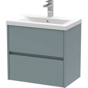 Hudson Reed 600mm Single Bathroom Vanity with Vanity Top brown/white 39.0 H x 60.0 W x 57.9 D cm