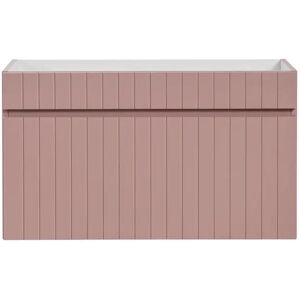 Ebern Designs Mataeo 80cm Single Bathroom Vanity Base Only in Rose pink/white 46.0 H x 80.0 W x 45.6 D cm