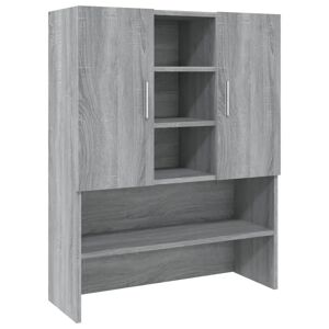 Ebern Designs Awan 70.5Cm W x 90Cm H x 25.5Cm D Solid Wood Tall Bathroom Cabinet gray 90.0 H x 70.36 W x 25.5 D cm
