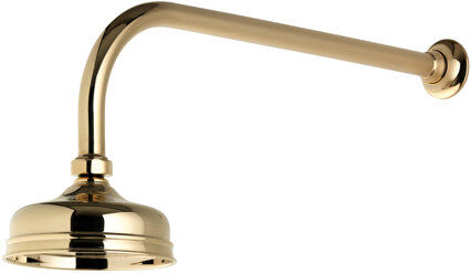 Aqualisa Aquatique Fixed Shower Head - round Aqualisa Finish: Gold  - Size: 16cm H X 16cm W X 5cm D Aqualisa Aquatique Fixed Shower Head - round Aqualisa Finish: Gold  - Size: 16cm H X 16cm W X 5cm D