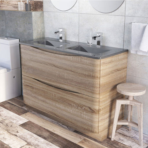 Ebern Designs Harleigh 120mm Free-Standing Vanity Unit Ebern Designs  - Size: 150cm H X 40cm W X 36cm D Ebern Designs Harleigh 120mm Free-Standing Vanity Unit Ebern Designs  - Size: 150cm H X 40cm W X 36cm D