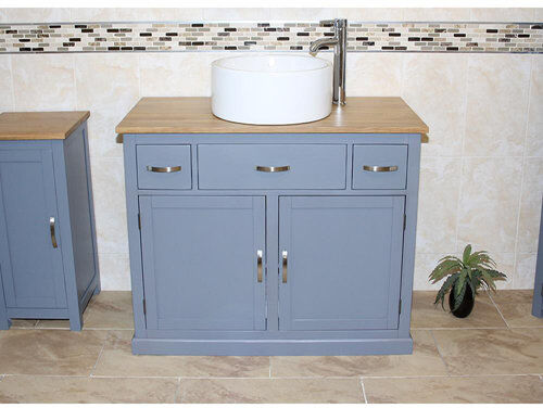 August Grove Jovanny Solid Oak 100mm Free-Standing Vanity Unit August Grove August Grove Jovanny Solid Oak 100mm Free-Standing Vanity Unit August Grove