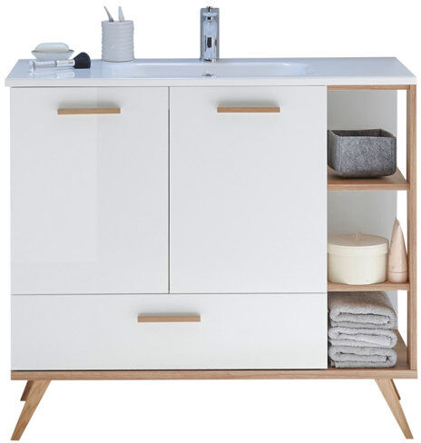 Quickset Noventa 1010mm Wall Mounted Vanity Unit Quickset  - Size: 195cm H X 30cm W X 33cm D Quickset Noventa 1010mm Wall Mounted Vanity Unit Quickset  - Size: 195cm H X 30cm W X 33cm D