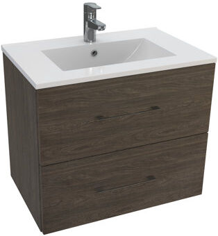 Brayden Studio Bergamo 600 mm Wall Mount Vanity Unit Brayden Studio Base Finish: Dark Elm 451cm H X 348cm W X 34cm D Brayden Studio Bergamo 600 mm Wall Mount Vanity Unit Brayden Studio Base Finish: Dark Elm 451cm H X 348cm W X 34cm D