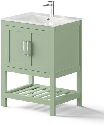 Brayden Studio Shackleford 600mm Free-standing Single Vanity Unit Brayden Studio Vanity Unit Colour: Mink Brayden Studio Shackleford 600mm Free-standing Single Vanity Unit Brayden Studio Vanity Unit Colour: Mink