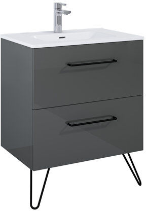Latitude Run Annica 708mm Free-standing Single Vanity Unit Latitude Run  - Size: 23cm H X 23cm W X 10cm D Latitude Run Annica 708mm Free-standing Single Vanity Unit Latitude Run  - Size: 23cm H X 23cm W X 10cm D