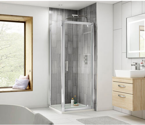 Nuie Elswick Pivot Shower Door Nuie Size: 1850 mm x 800 mm  - Size: Kingsize - 2 Standard Pillowcases Nuie Elswick Pivot Shower Door Nuie Size: 1850 mm x 800 mm  - Size: Kingsize - 2 Standard Pillowcases