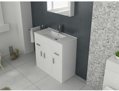 Metro Lancelot 1010mm Free-standing Single Vanity Unit Metro Lane  - Size: 835cm H X 1050cm W X 330cm D Metro Lancelot 1010mm Free-standing Single Vanity Unit Metro Lane  - Size: 835cm H X 1050cm W X 330cm D