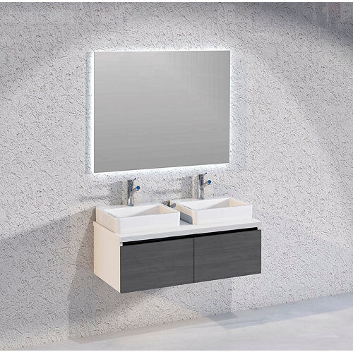 Brayden Studio Rebello Bathroom 1000mm Wall Hung Double Vanity Unit Brayden Studio 70cm H X 75cm W X 35cm D Brayden Studio Rebello Bathroom 1000mm Wall Hung Double Vanity Unit Brayden Studio 70cm H X 75cm W X 35cm D