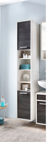 Latitude Run Vesper 33 x 186cm Wall Mounted Cabinet Latitude Run  - Size: 16cm H X 34cm W X 34cm D Latitude Run Vesper 33 x 186cm Wall Mounted Cabinet Latitude Run  - Size: 16cm H X 34cm W X 34cm D