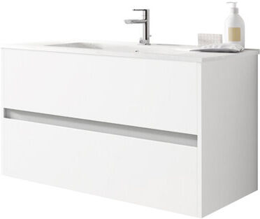 Ebern Designs Insta 1010mm Wall Hung Single Vanity Unit Ebern Designs Vanity Unit Colour: Gloss White 122cm H x 81cm W x 3.8cm D Ebern Designs Insta 1010mm Wall Hung Single Vanity Unit Ebern Designs Vanity Unit Colour: Gloss White 122cm H x 81cm W x 3.8cm D