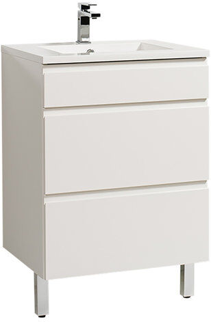 Ebern Designs Gammon 600mm Free-standing Single Vanity Unit Ebern Designs Vanity Base Colour: Silk White Oversized Ebern Designs Gammon 600mm Free-standing Single Vanity Unit Ebern Designs Vanity Base Colour: Silk White Oversized