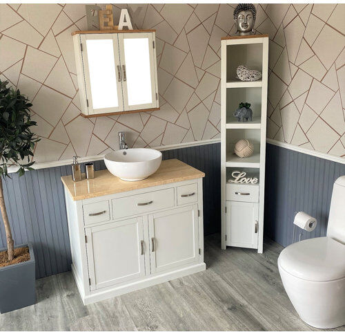 17 Stories Ambarisha 1000mm Free Standing Single Vanity Unit 17 Stories Vanity Unit Colour: White Rectangle 200 x 290cm 17 Stories Ambarisha 1000mm Free Standing Single Vanity Unit 17 Stories Vanity Unit Colour: White Rectangle 200 x 290cm