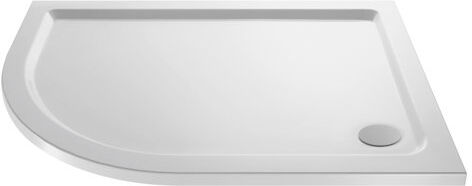 Nuie Shower Tray in White Nuie Size: 4cm H x 80cm W x 90cm D, Side: Left  - Size: 87cm -123cm H X 26cm W X 46cm D Nuie Shower Tray in White Nuie Size: 4cm H x 80cm W x 90cm D, Side: Left  - Size: 87cm -123cm H X 26cm W X 46cm D