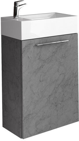 Belfry Bathroom Kaylyn 400mm Wall Hung Cloakroom Vanity Unit Belfry Bathroom Vanity Base Colour: Grey  - Size: 67cm H X 40cm W X 22cm D Belfry Bathroom Kaylyn 400mm Wall Hung Cloakroom Vanity Unit Belfry Bathroom Vanity Base Colour: Grey  - Size: 67cm H X 40cm W X 22cm D