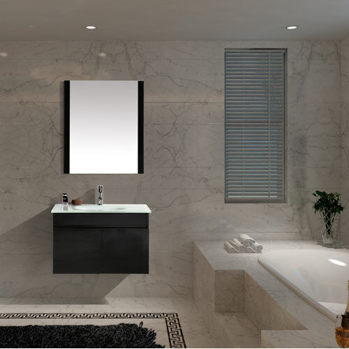 Metro Njord 800mm Wall Hung Single Vanity Unit Metro Lane 76cm H X 61cm W X 3cm D Metro Njord 800mm Wall Hung Single Vanity Unit Metro Lane 76cm H X 61cm W X 3cm D