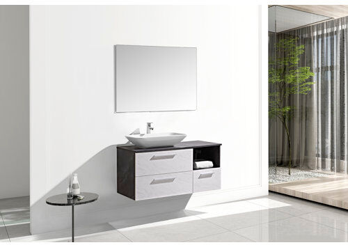 17 Stories Candito 1200mm Wall Hung Single Vanity Unit 17 Stories  - Size: 50cm H X 60cm W X 50cm D 17 Stories Candito 1200mm Wall Hung Single Vanity Unit 17 Stories  - Size: 50cm H X 60cm W X 50cm D