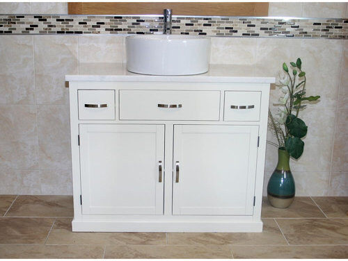 Brayden Studio Robidoux Solid Oak 1000mm Free-standing Single Vanity Unit Brayden Studio  - Size: 950cm H X 750cm W X 500cm D Brayden Studio Robidoux Solid Oak 1000mm Free-standing Single Vanity Unit Brayden Studio  - Size: 950cm H X 750cm W X 500cm D