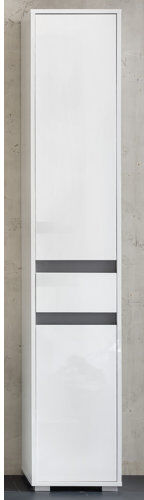 Metro Tollison 35 x 191cm Tall Bathroom Cabinet Metro Lane  - Size: 190cm H X 73cm W X 31cm D Metro Tollison 35 x 191cm Tall Bathroom Cabinet Metro Lane  - Size: 190cm H X 73cm W X 31cm D