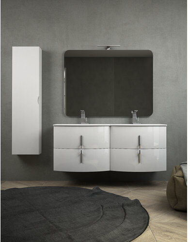 Belfry Bathroom Aaralyn 138mm Vanity & Mirror Set Belfry Bathroom Furniture Finish: White  - Size: 21cm H X 21cm W X 9cm D Belfry Bathroom Aaralyn 138mm Vanity & Mirror Set Belfry Bathroom Furniture Finish: White  - Size: 21cm H X 21cm W X 9cm D