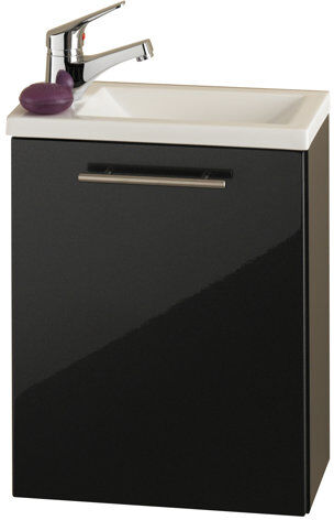 Belfry Bathroom 40cm Wall Mounted Vanity Unit Belfry Bathroom Finish: Hochglanzweiß und Grau  - Size: 50cm H X 40cm W X 22cm D Belfry Bathroom 40cm Wall Mounted Vanity Unit Belfry Bathroom Finish: Hochglanzweiß und Grau  - Size: 50cm H X 40cm W X 22cm D