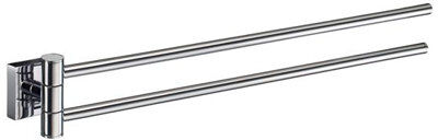Symple Stuff 52cm Wall Mounted Double Towel Rail Symple Stuff  - Size: 41cm H X 11cm W X 10cm D Symple Stuff 52cm Wall Mounted Double Towel Rail Symple Stuff  - Size: 41cm H X 11cm W X 10cm D