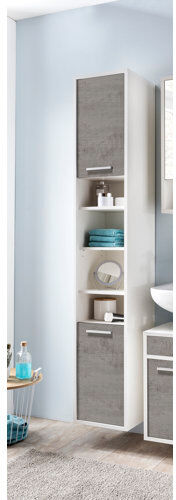 Latitude Run Vesper 33 x 186cm Wall Mounted Cabinet Latitude Run  - Size: Latitude Run Vesper 33 x 186cm Wall Mounted Cabinet Latitude Run  - Size: