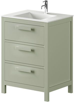 Bathforte, S.L Amazonia Solid Pine 600mm Free-standing Single Vanity Unit Bathforte, S.L  - Size: 850cm H X 600cm W X 450cm D Bathforte, S.L Amazonia Solid Pine 600mm Free-standing Single Vanity Unit Bathforte, S.L  - Size: 850cm H X 600cm W X 450cm D