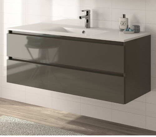 Ivy Bronx Morehouse 1200 mm Bathroom Furniture Suite Ivy Bronx Furniture Finish: Grey  - Size: 11cm H X 6cm W X 4cm D Ivy Bronx Morehouse 1200 mm Bathroom Furniture Suite Ivy Bronx Furniture Finish: Grey  - Size: 11cm H X 6cm W X 4cm D