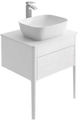 Hykkon Doyon 65cm Wall Mounting Vanity Unit Base Hykkon Base Finish: White  - Size: 120cm H X 35cm W X 25cm D Hykkon Doyon 65cm Wall Mounting Vanity Unit Base Hykkon Base Finish: White  - Size: 120cm H X 35cm W X 25cm D