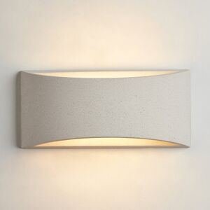 Metro Abbaigh Plaster Wall Light, White Concrete Finish, 1 X G9 Bulb Cap, Suitable For LED Bulbs White Concrete 14cm H x 30cm W x 10cm D Metro Abbaigh Plaster Wall Light, White Concrete Finish, 1 X G9 Bulb Cap, Suitable For LED Bulbs White Concrete 14cm H x 30cm W x 10cm D