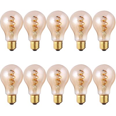 Rio 4W E27 LED Vintage Edison GLS Light Bulb Amber Amber E27/Medium (European) Rio 4W E27 LED Vintage Edison GLS Light Bulb Amber Amber E27/Medium (European)