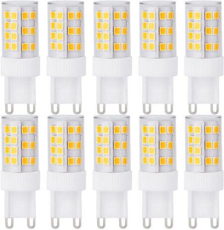 Symple Stuff 4W G9 Dimmable LED Capsule Light Bulb (Set of 10) Symple Stuff  - Size: 180cm H X 600cm W X 1cm D Symple Stuff 4W G9 Dimmable LED Capsule Light Bulb (Set of 10) Symple Stuff  - Size: 180cm H X 600cm W X 1cm D