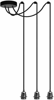 Borough Wharf Aaden 3-Light Bulb Pendant Borough Wharf Finish: Black Chrome/Black  - Size: 1 Light Borough Wharf Aaden 3-Light Bulb Pendant Borough Wharf Finish: Black Chrome/Black  - Size: 1 Light