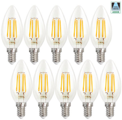 Symple Stuff 5W E14 Dimmable LED Candle Light Bulb (Set of 10) Symple Stuff  - Size: 45cm H X 80cm W X 80cm D Symple Stuff 5W E14 Dimmable LED Candle Light Bulb (Set of 10) Symple Stuff  - Size: 45cm H X 80cm W X 80cm D