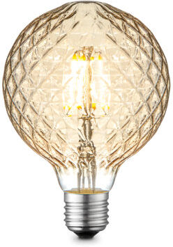 Symple Stuff 4W E27 Dimmable LED Vintage Edison Globe Light Bulb Amber Symple Stuff  - Size: Symple Stuff 4W E27 Dimmable LED Vintage Edison Globe Light Bulb Amber Symple Stuff  - Size: