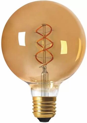 Interia 5W E27 Dimmable LED Vintage Edison Globe Light Bulb Interia Colour Temperature: Amber  - Size: Oversized Interia 5W E27 Dimmable LED Vintage Edison Globe Light Bulb Interia Colour Temperature: Amber  - Size: Oversized