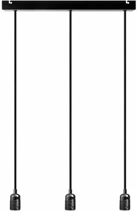 Rio Rona 3 - Light Bulb Pendant Williston Forge Finish: Black Chrome, Size: 157cm H x 7cm W x 4cm D  - Size: 257cm H x 7cm W x 4cm D Rio Rona 3 - Light Bulb Pendant Williston Forge Finish: Black Chrome, Size: 157cm H x 7cm W x 4cm D  - Size: 257cm H x 7cm W x 4cm D