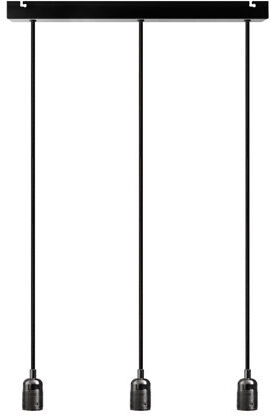 Rio Rona 3 - Light Bulb Pendant Williston Forge Finish: Black Chrome, Size: 157cm H x 7cm W x 4cm D  - Size: 28cm H X 45cm W X 45cm D Rio Rona 3 - Light Bulb Pendant Williston Forge Finish: Black Chrome, Size: 157cm H x 7cm W x 4cm D  - Size: 28cm H X 45cm W X 45cm D