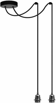 Borough Wharf Aaden 2-Light Bulb Pendant Borough Wharf Finish: Black Chrome  - Size: Mini Borough Wharf Aaden 2-Light Bulb Pendant Borough Wharf Finish: Black Chrome  - Size: Mini